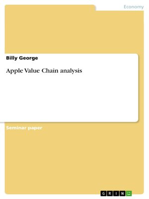cover image of Apple Value Chain analysis